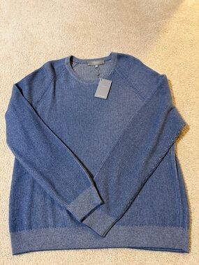 NEW! Men's Cashmere Crewneck Sweater - Blue